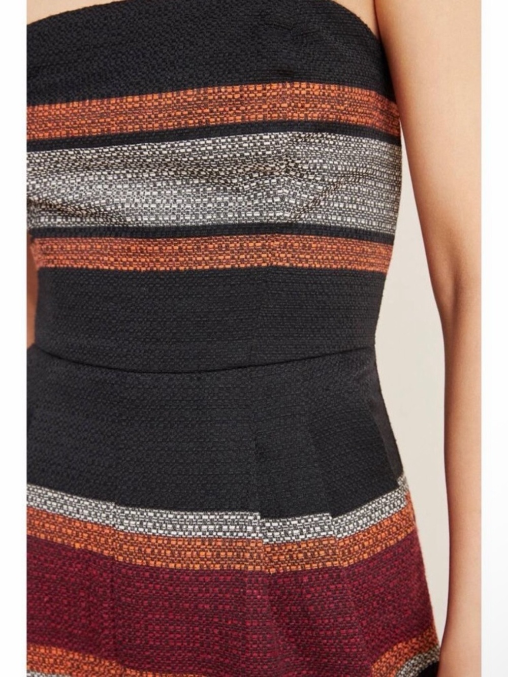 ANTHROPOLOGIE Corey Lynn Calter NWT Nina Cropped Jumpsuit Tapestry Stripe Size 2 - Picture 3 of 5